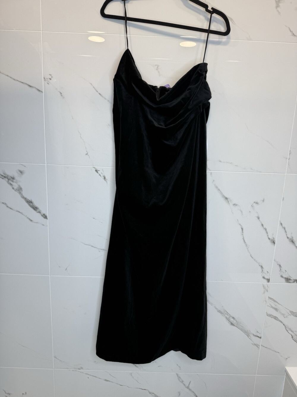 NWT RALPH LAUREN Gown Sz 6 Velour Velvet Silk Lined maxi holiday Strapless $698
